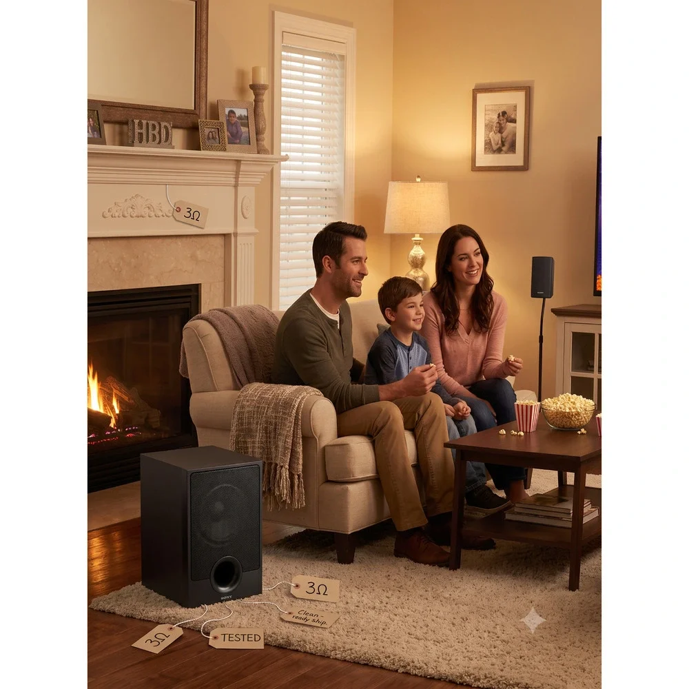 Sony SS‑WS102 Subwoofer Speaker System – 3Ω – Clean – Tested – Home Theater -HBD